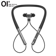 OI Necklace True Wireless Earbuds Sports Earbuds Bluetooth 5.0 12H Playback 100% Silicon Neckband--Black