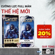 Realme C61, C65s, C63 Meocase PREMIUM full screen tempered glass | Screen protector for Realme