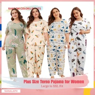 PLUS SIZE Terno Pajama Sleepwear for Women [Large to XL] - Lorna