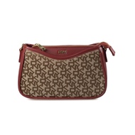 DKNY Luxury Embossed Monogram Crossbody Bag for Women, Vintage Designer Style Shoulder Bag, Perfect 