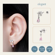 ICON DROP PINK GEM Elegant DROP earrings (Price of 1 piece)
