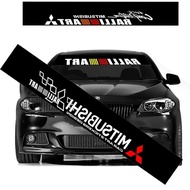 【In Stock】 Car Windscreen Windshield Sticker BLACK Decorative Stickers For Mitsubishi Attrage Mirage