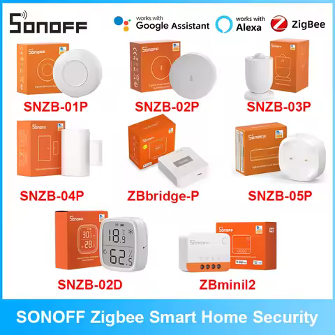 SONOFF Zigbee SNZB-05P SNZB-01P SNZB-02P SNZB-02D SNZB-03P SNZB-04P Zigbee 3.0 Sensor ZB BRidge PRO 