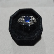 Launch The Bang Heart-Shaped Sapphire Ring Enhances Charm And Love. Size 52