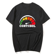 Funny Low Cortisol T-Shirt, Hilarious Stress Free Cortisol Graphic Saying Tee Humor Sarcastic Joke N