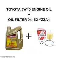 TOYOTA 5W-40 FULLY SYNTHETIC 5W40 ENGINE OIL 4L + TOYOTA OIL FILTER YZZE1 YZZE2 YZZD2 YZZD4 YZZA1 YZ