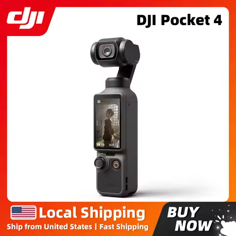 DJI Osmo Pocket 4 Vlog Pocket Gimbal Camera 1" CMOS & 4K/240fps 2× Lossless Zoom 107GB Built-In Stor