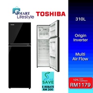 《Save 4.0》Toshiba 2 Doors Fridge 310L 5 Star Inverter Refrigerator Peti Sejuk GR-RT320WE-PMY (UK)