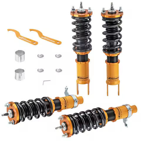 24 WAYS ADJUSTABLE LOWERING SUSPENSION DAMPER COILOVERS For 96-00 CIVIC New for Honda Civic EK EK4 E
