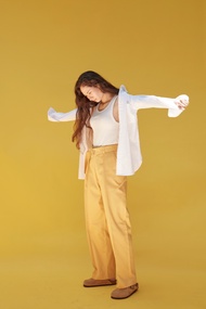 Pudee Backyard Belt Pants กางเกงขายาวมีเข็มขัด (พร้อมส่ง)