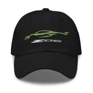 [ada stok] topi vette Z06 C8 Green Silhouette Dad hat