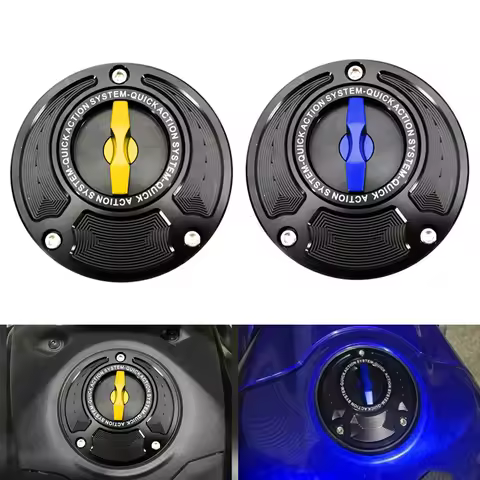 Aluminum fuel tank cap cover For YAMAHA YZF R1 R1M R3 R6 R7 YZF-R9 YZF R15 V3 R25 R125 750 FZ6 FZ8 F