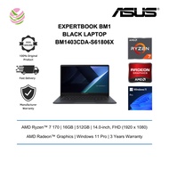 Asus ExpertBook BM1403CDA-S61806X 14" Laptop/ Notebook (Ryzen™ 7 170, 16GB, 512GB, AMD Radeon, W11P,
