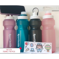 750ml Plastic Sports Drinking Bottle water free Drinking Bottle 2D Sticker BZ 272