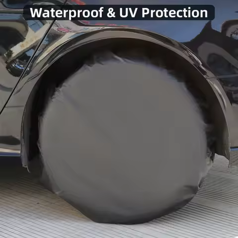 SEAMETAL 1/4pcs Universal Wheel Tire Covers Oxford Waterproof UV Sun Protectors Wheel Tire Covers fo