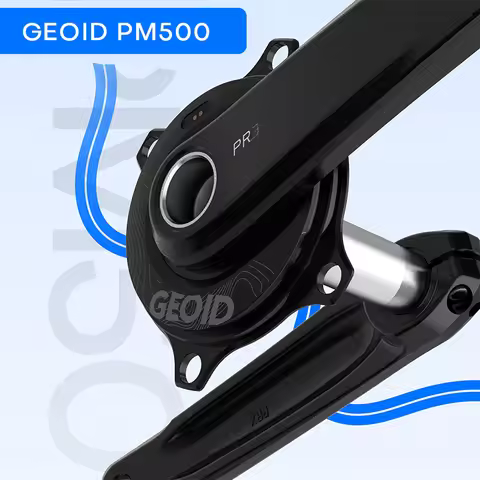 Geoid PM500 Base Power Meter Cadence Pedal Balance Ant Steel Spindle Crankset Chainring for Shimano 