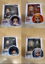 GSC 黏土人 4隻 鬼滅之刃 水柱 炎柱 蟲柱 音柱 1408 1541 1655 1830