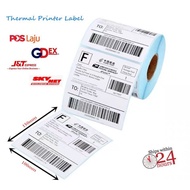 A6 Thermal Paper Shipping Label Sticker Roll (350pcs/roll) 100x150mm