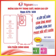 Oppo A79 / A59 PPF sticker is anti-fingerprint and restores scratches - Ngoan Store