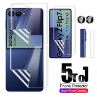 5in1 Front Back Hydrogel Film For Samsung Galaxy Z Flip7 Hinge Sticker ZFlip7 Z flip 7 5G Camera Gla
