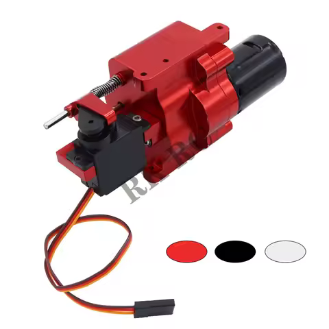Full Metal Gearbox Gear 2 Speed Super Large Torque 370 Motor with Servo for WPL B14 B24 B36 C14 C24 