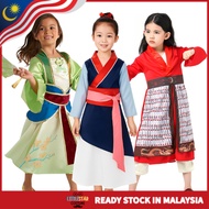 Mulan Costume for Girls – Princess Cosplay Outfit for Halloween & Stage