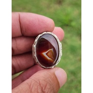 Cincin Batu Aqiq Akik Yaman Merah