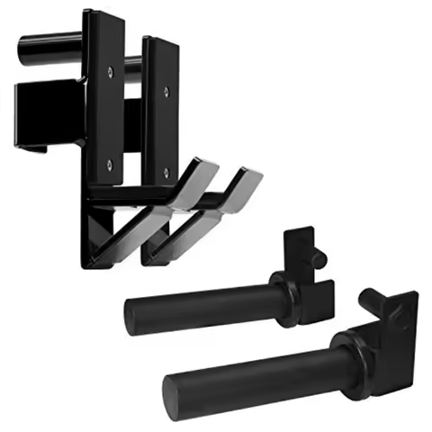Power Rack J-Hooks Attachments Heavy Duty Barbell Holders Compatible with 2x2 3x3 Power Racks for Ho