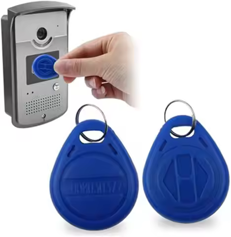 50 PCS RFID Key Fob 125KHz TK28/TK4100 Proximity IC Card Token Key Tags for Access Control Smart Doo