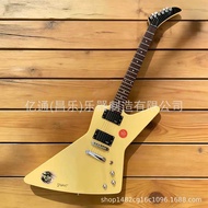 Ledux Explorer Style Electric Guitar 高端EMG米白电吉他