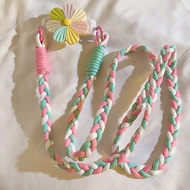 Raimondo Klip belakang bunga kecil berwarna warni segar tali gantung samping anyaman casing ponsel u