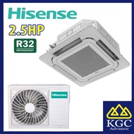 (Free Shipping) Hisense 2.0HP 2.5HP 3.5HP 5.0HP R32 Non Inverter Ceiling Cassette Air Conditioner