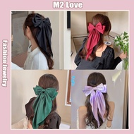 Korean Girl Long Bow Hairpin Elegant Large Ribbon Hair Clip Fashion Scarf Hair Clip Sepit Rambut 发夹