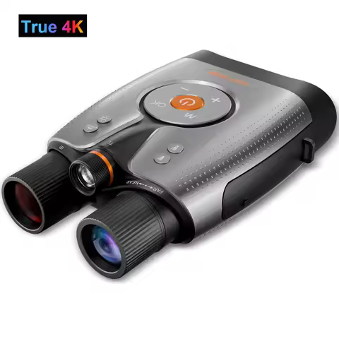 True 4K Night Vision Binoculars WiFi Streaming Infrared Goggles Full-Color Low-Light for Wildlife Se