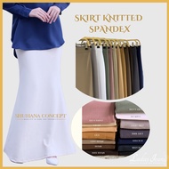 (S - 6XL) Long skirt full lenght  A line muslimah long pleated skirt labuh plain kerja  hitam office