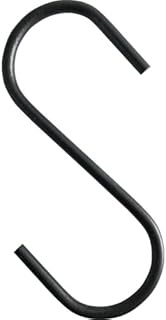 TRUSCO TSTS5150BK S Hook, Steel, 5.9 inches (150 mm), Black