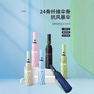 Umbrella 24-Bone Large Umbrella Fully Automatic Folding Umbrella Sunny Umbrella Sunscreen Anti-Ultra