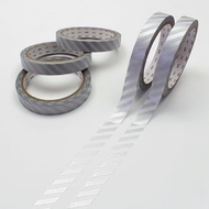 [Direct from Japan] mt Masking Tape Large Core Stripe Silver 15mm x 25m 5 Rolls Pack Strong Adhesive