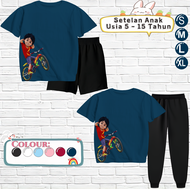 Setelan Kaos Anak Laki Laki SHIVA Ukuran S-XL