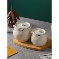 La Lard Jar Household High Temperature Resistant Ceramic Kitchen Red Oil Jar Seasoning Jar Chili Oil