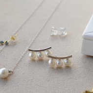 Akoya珍珠 耳環 海水珍珠 日本製造 耳針