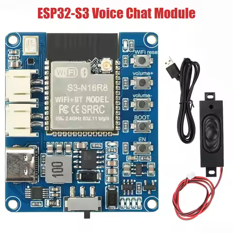 ESP32-S3 Voice Chat Module TP5400 Battery Xiaozhi AI Artificial Intelligence Development Board Suppo