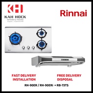 RINNAI RH-90ER / RH-90ERi SLIMLINE HOOD  + RB-73TS 3 BURNER BUILT-IN HOB STAINLESS STEEL BUNDLE