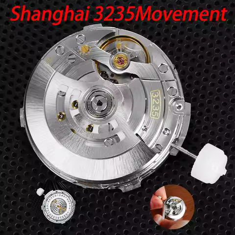 Top Clean Version VS-3235 Mechanical Movement Modification Replace Mechanism 3235 Blue Spring 72 Hou