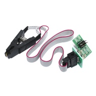 1PCS CH341A 24 25 Series EEPROM Flash BIOS USB programming module + SOP8 test clip + 1.8V adapter + 
