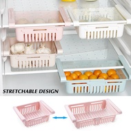 1PC Adjustable Stretchable Fridge Organizer Drawer Basket Refrigerator Pull-out Drawers Fresh Spacer