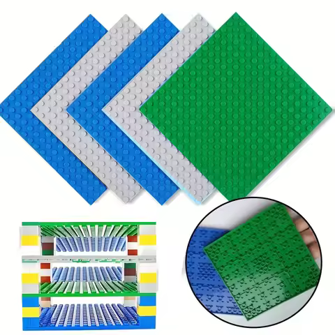 1Pc Building Blocks Base Plate 16*16 Point Hole Classic Particle Double-sided Base Plate 5.04*5