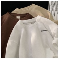 【READY STOCK】ProMan  baju t shirt lelaki Waffle short sleeve T-shirt men's  round neck half sleeve l