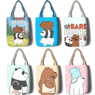 We Bare Bear Character Cartoon CustomisedDesign Tote Bag #3