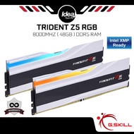 G.SKILL TRIDENT Z5 RGB | WHITE | 8000MHZ | 48GB | CL40-48-48-128 1.35V | INTEL XMP | DDR5 RAM